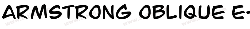 Armstrong Oblique E字体转换